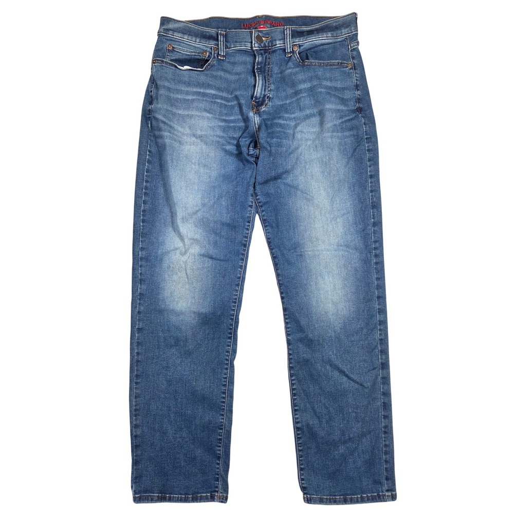 Lucky Brand 221 Straight Leg Mens Denim Jeans Medium Wash 32x32 Preppy Casual